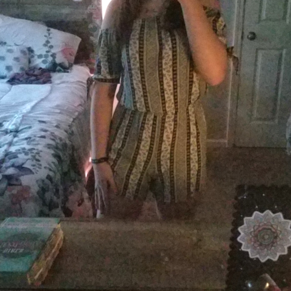 Black and white romper